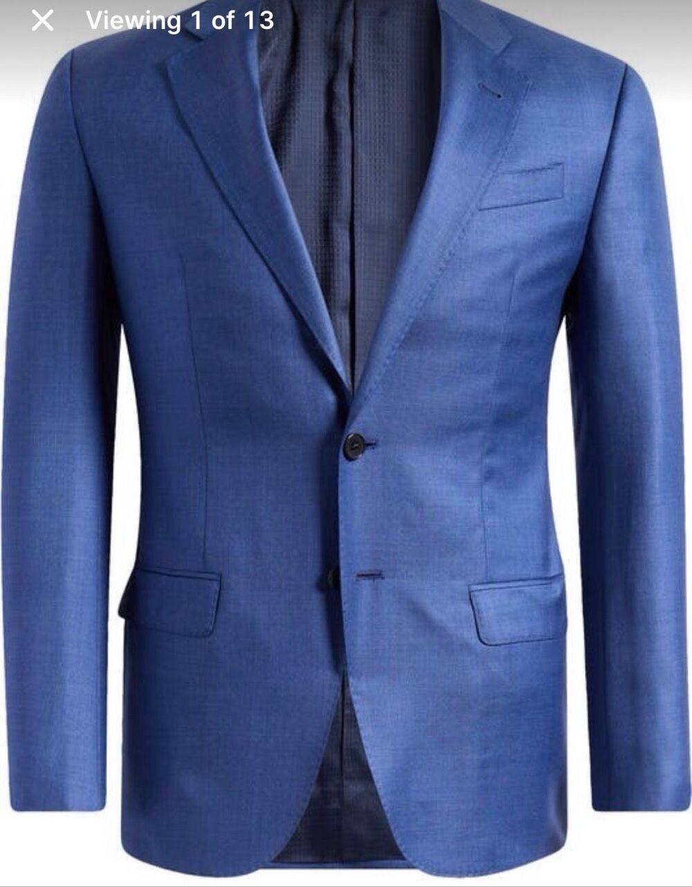 Emporio Armani G Line Regular Fit Notch Lapel Wool Suit Jacket NEW